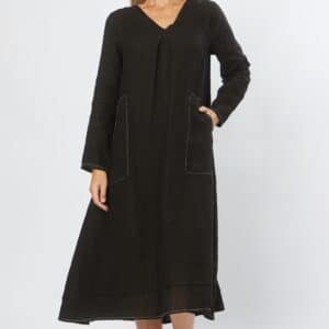 Linen & Cotton Dress-Autumn & winter